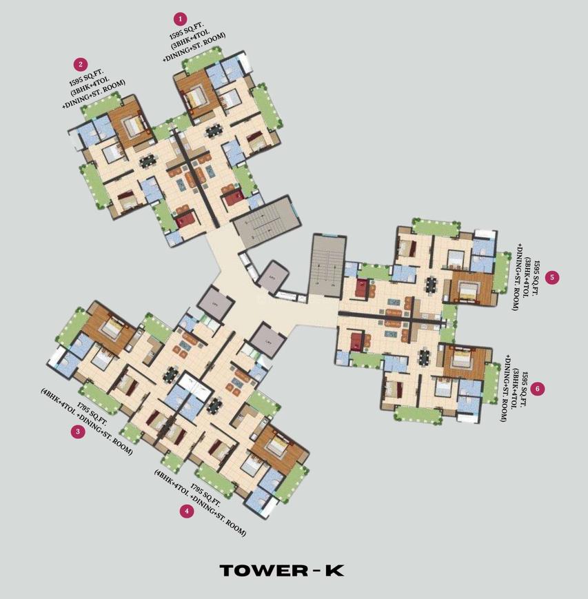 Ajnara Le Garden Phase 3 Tower K L M & N - Image 21