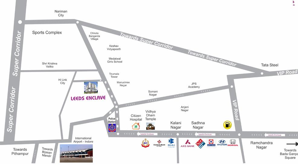 Leeds Enclave Block G in Sangam Nagar, Indore - Price ...