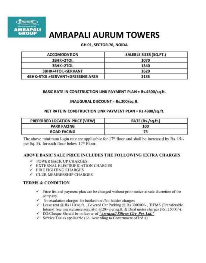 Amrapali Aurum Towers - Image 17
