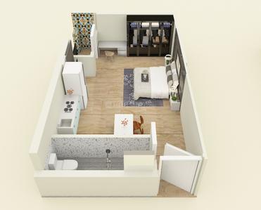 1 RK 417 Sqft Flat for sale at New Town, Kolkata | Property ID - 11166766