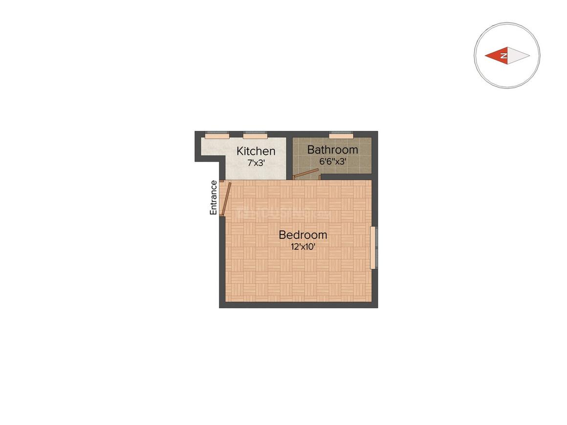 Floor Plan Floor Plan Image of 200 Sq.ft 1 RK Apartment for buy in Ramchandrapur for 1700000