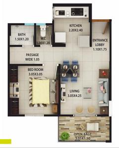 1 BHK Apartment