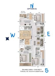 BHK 1540 Sqft Flat for sale at Karve Nagar, Property ID 16286250