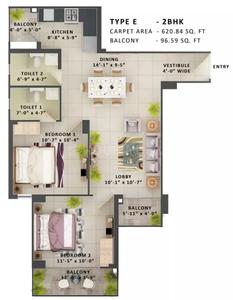 3 BHK फ़्लैट