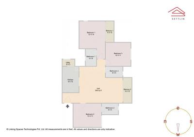 1649 Sqft BHK Flat for sale in Prestige Green Gables Panathur