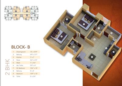 2 BHK फ़्लैट