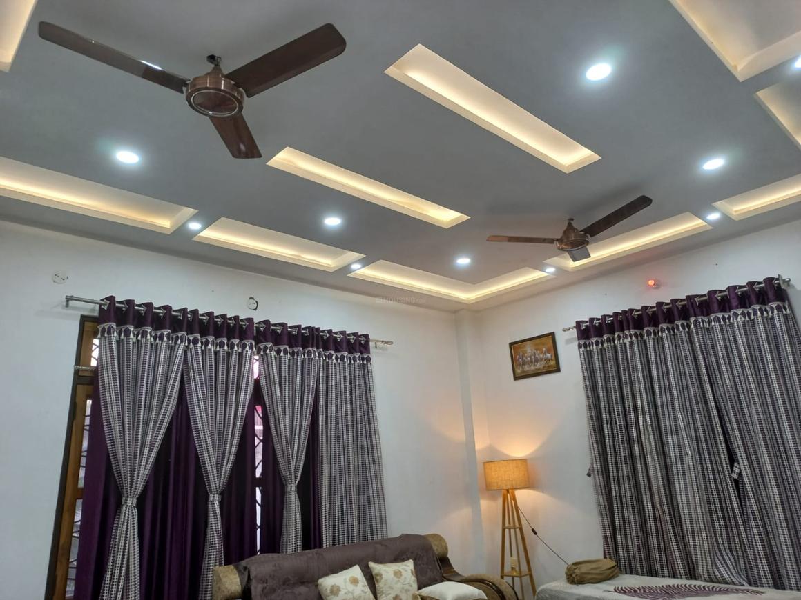 False Ceiling Design For Living Room With 2 Fans | Baci Living Room