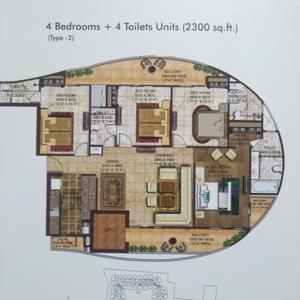 3 BHK अपार्टमेंट