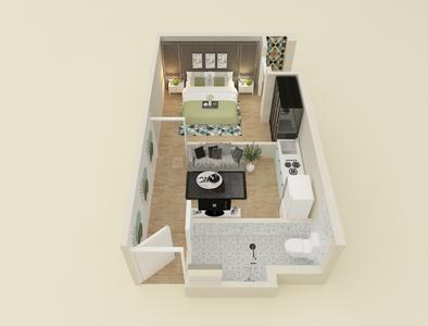 1 RK 417 Sqft Flat for sale at New Town, Kolkata | Property ID - 11150523