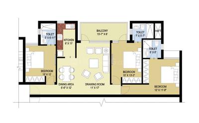 Gallery Cover Image of 900 Sq.ft 2 BHK Apartment for buy in Puri Pratham, Sector 84 for 3900000