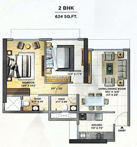 1 BHK फ़्लैट