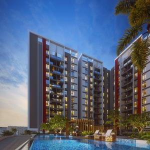 Gallery Cover Image of 1029 Sq.ft 2 BHK Apartment for buy in Thergaon for 6973692