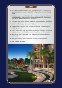 Gallery Cover Image of 1110 Sq.ft 2 BHK Apartment for buy in Ramky One Karnival, Electronic City for 5500000