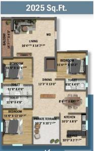 BHK 2025 Sqft Flat for sale at Madipakkam, Chennai South