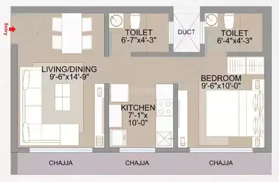 1 BHK Flat
