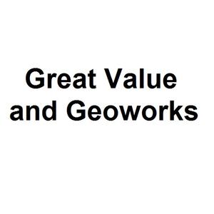 Great Value and Geoworks logo