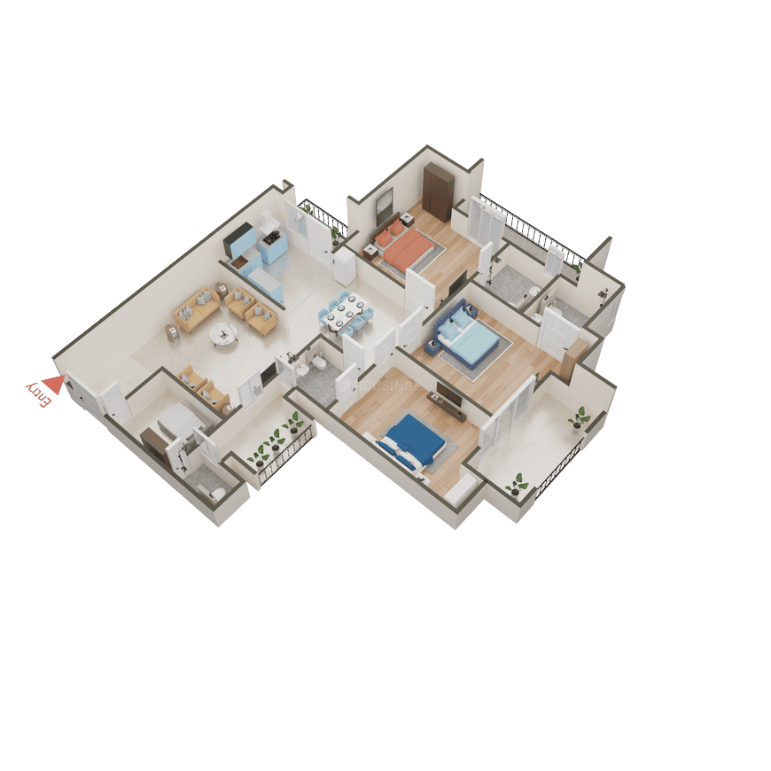 Ajnara Le Garden Phase 3 Tower K L M & N - Image 32