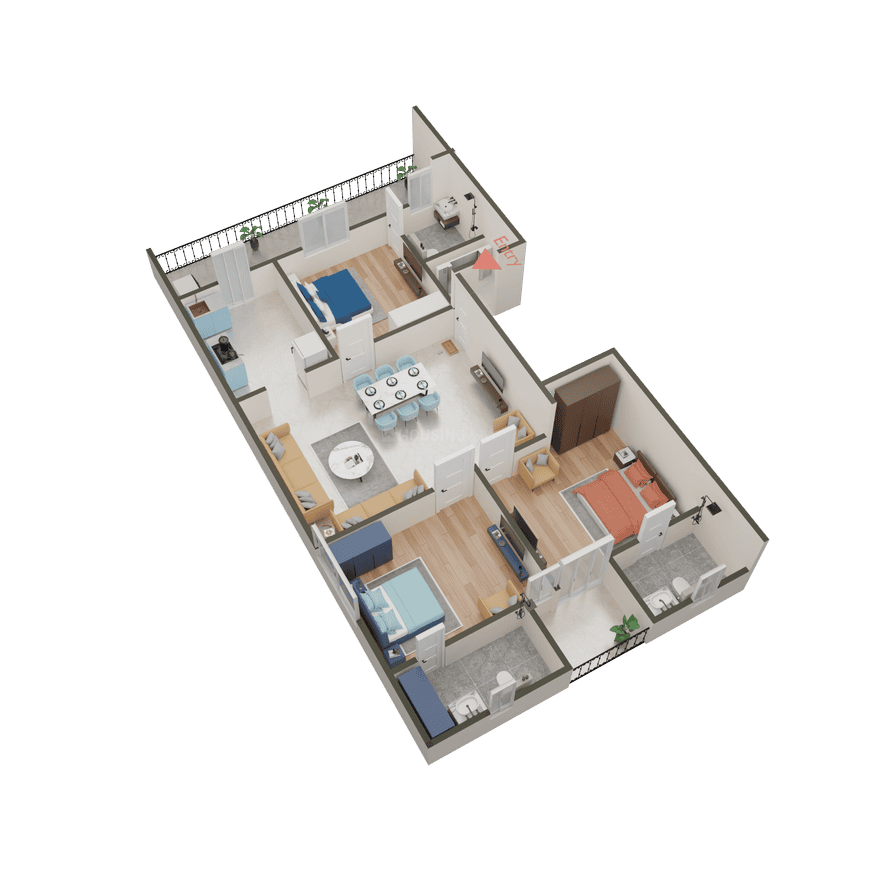 Midha 3 Side Corner Park Facing - Image 11