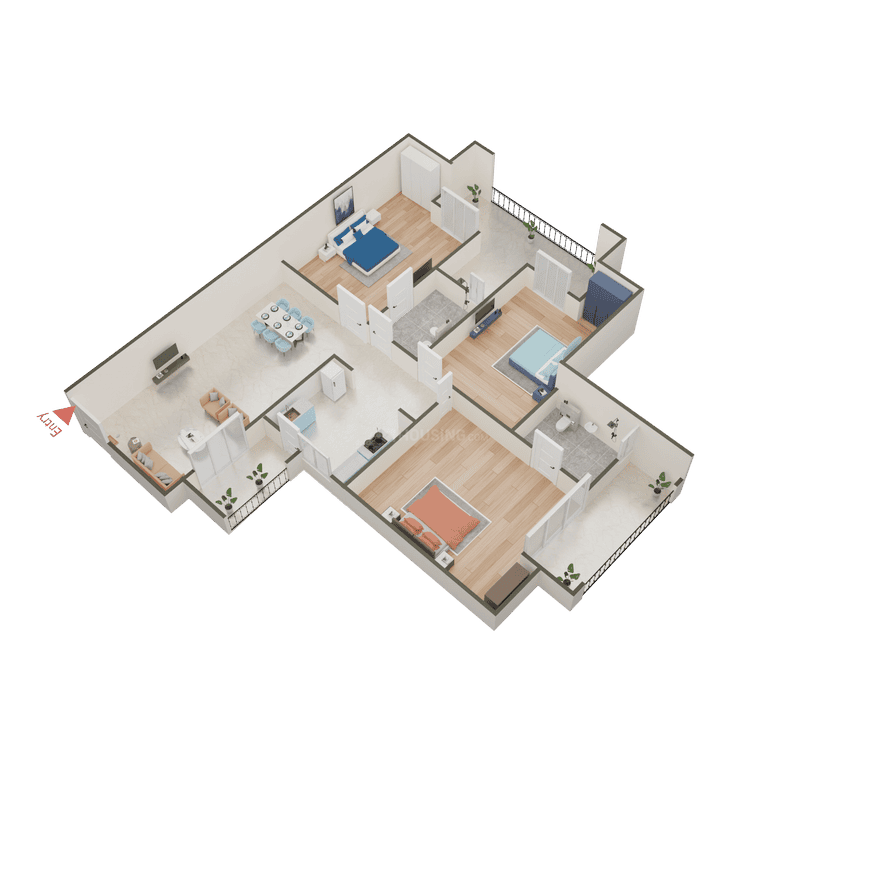 Ajnara Le Garden Phase 3 Tower K L M & N - Image 28