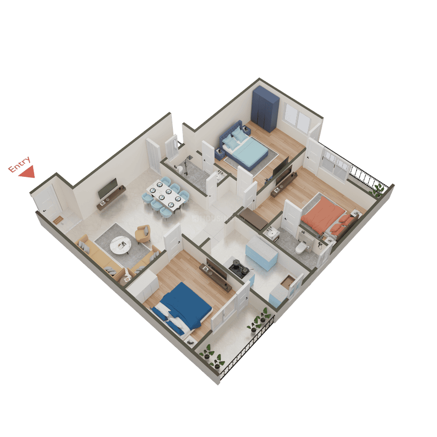 D S Apartments - Image 50