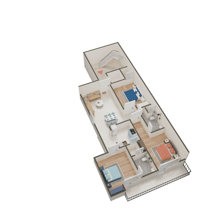 D S Metro View Apartment - Image 30