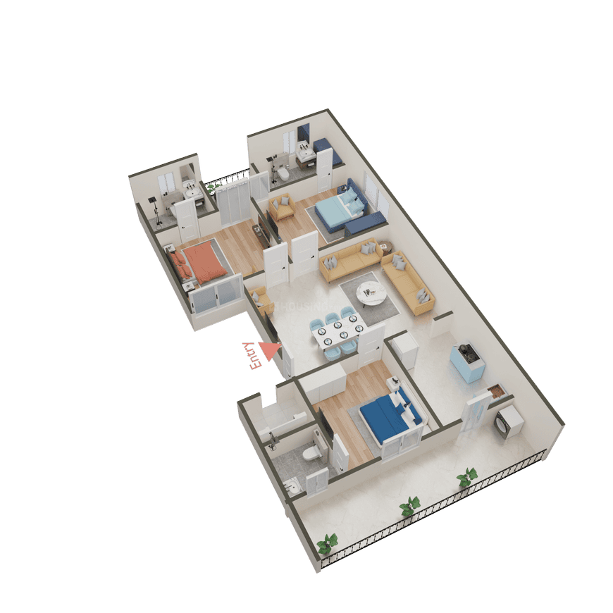 Midha 3 Side Corner Park Facing - Image 13