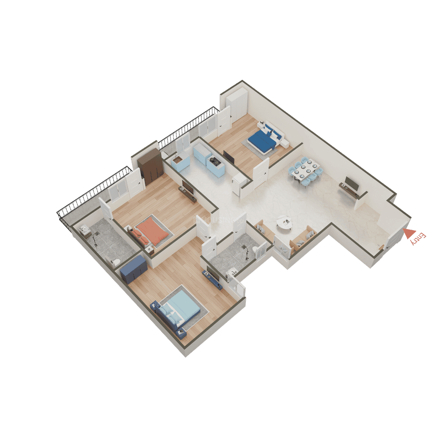 D S Metro View Apartment - Image 23