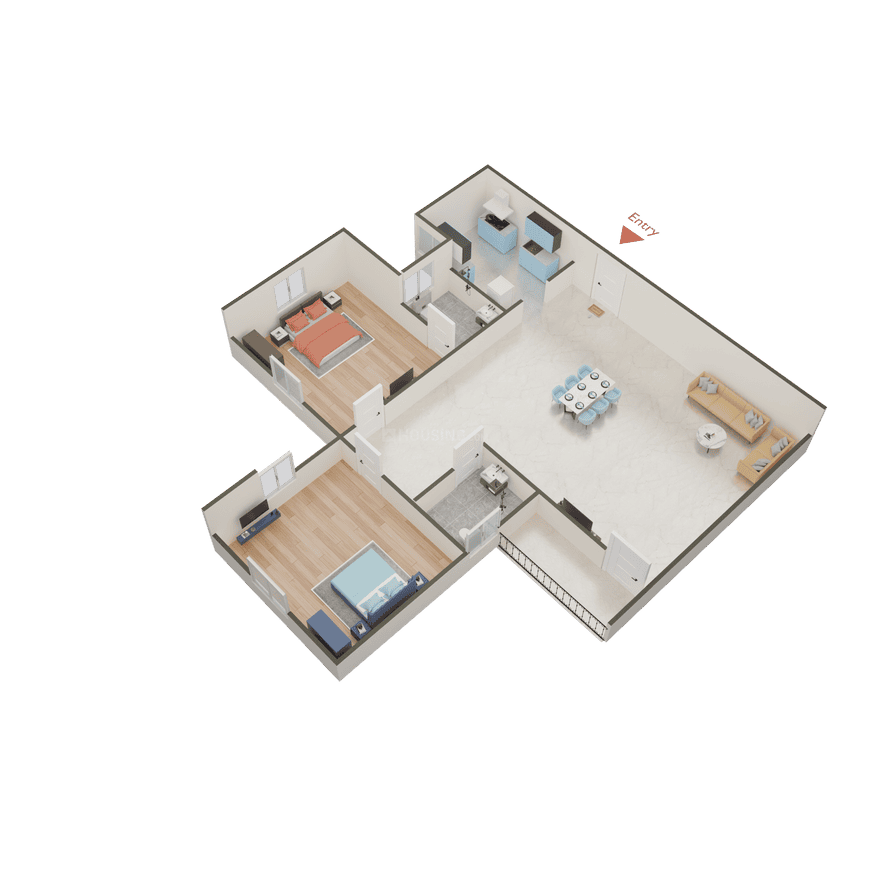 Swaraj Homes Bharat Petroleum Apartment - Image 4