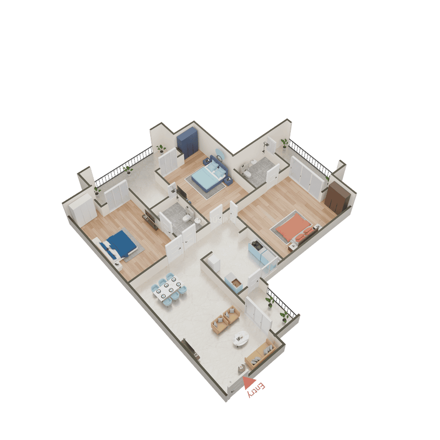 Ajnara Le Garden Phase 3 Tower K L M & N - Image 27