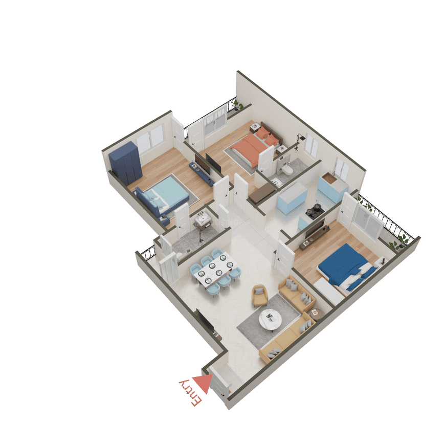 D S Apartments - Image 49