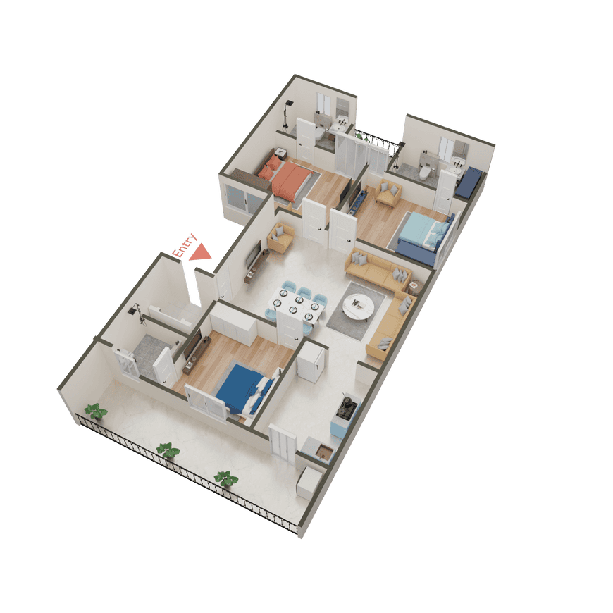 Midha 3 Side Corner Park Facing - Image 14