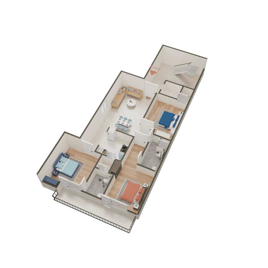 D S Metro View Apartment - Image 31