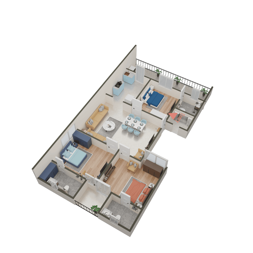 Midha 3 Side Corner Park Facing - Image 12