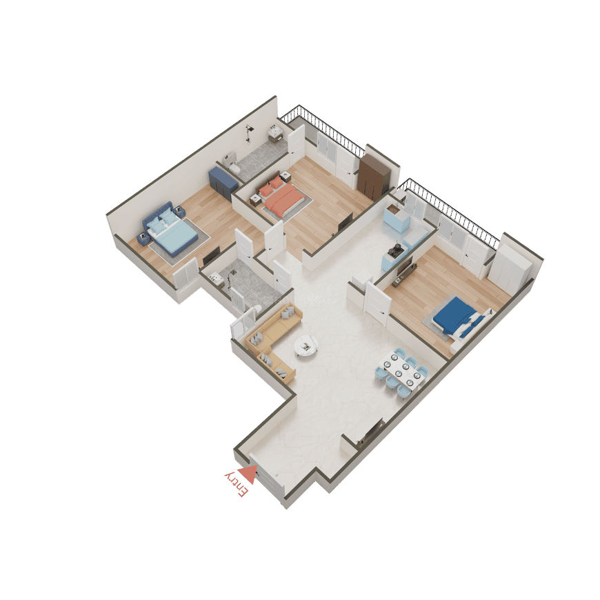 D S Metro View Apartment - Image 24