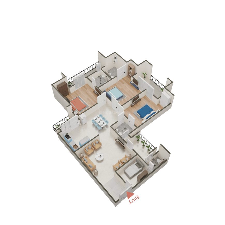 Ajnara Le Garden Phase 3 Tower K L M & N - Image 31