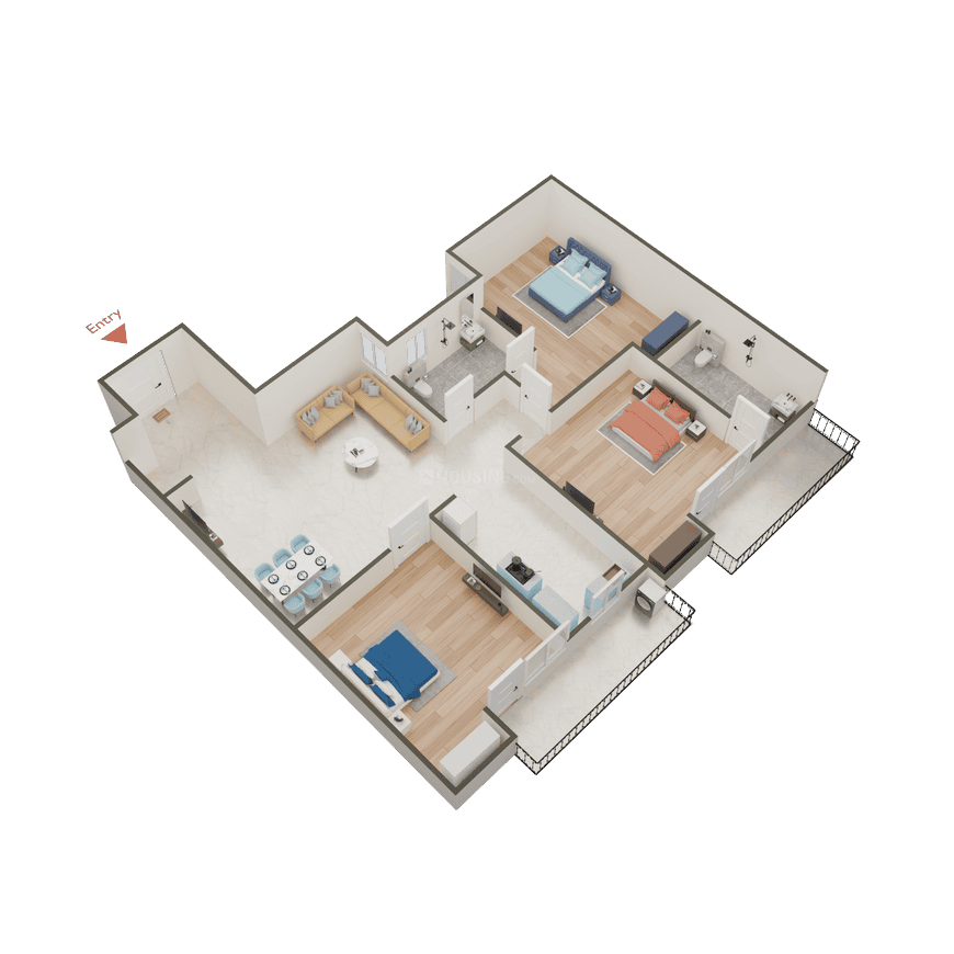 D S Metro View Apartment - Image 25