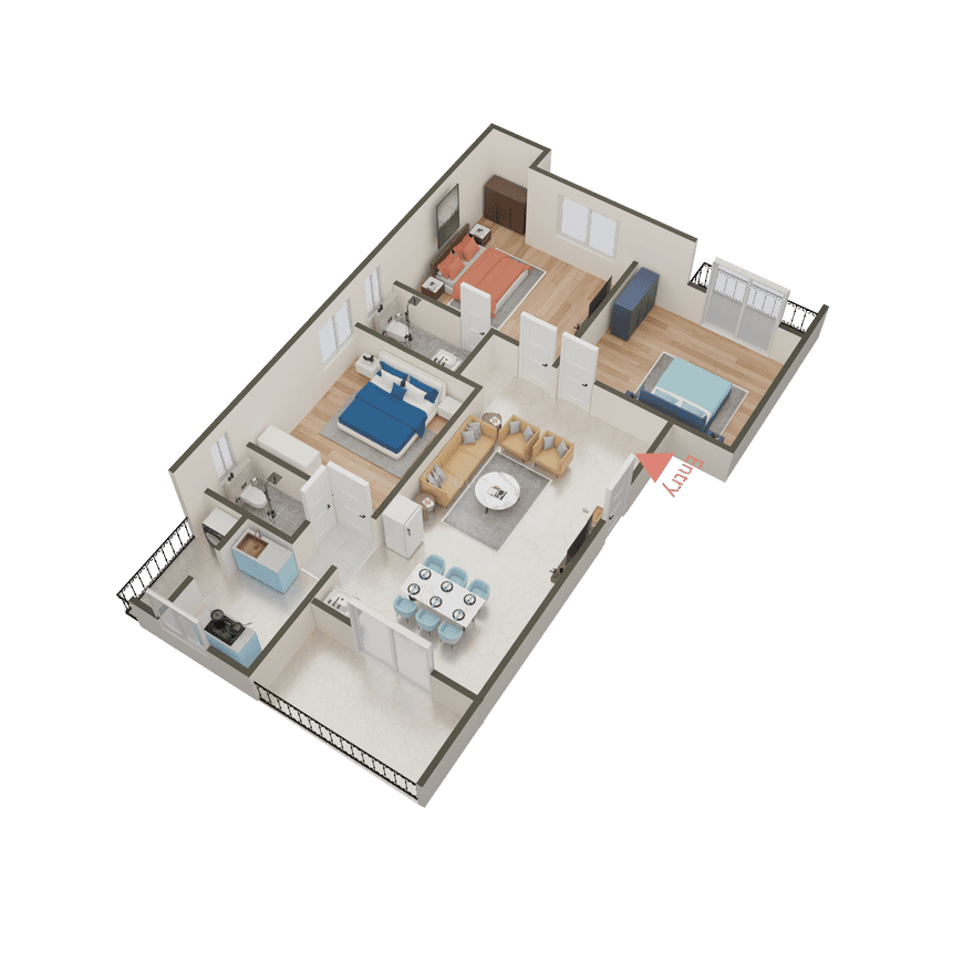 Sun Affordable Flats - Image 80