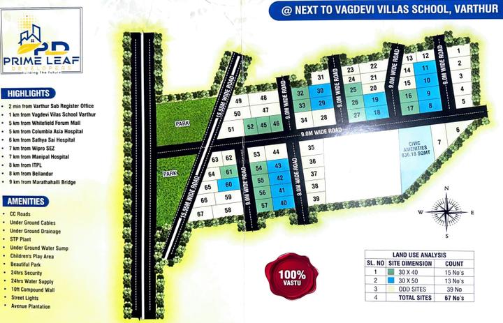 Prime Leaf PLD Homes in Sarjapur, Bangalore - Price, Reviews & Floor Plan