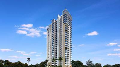 Gallery Cover Image of 650 Sq.ft 1 BHK Apartment for rent in Romell Diva Apartments, Malad West for 32000