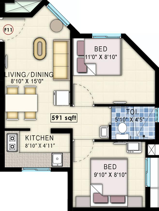 2 BHK Apartment