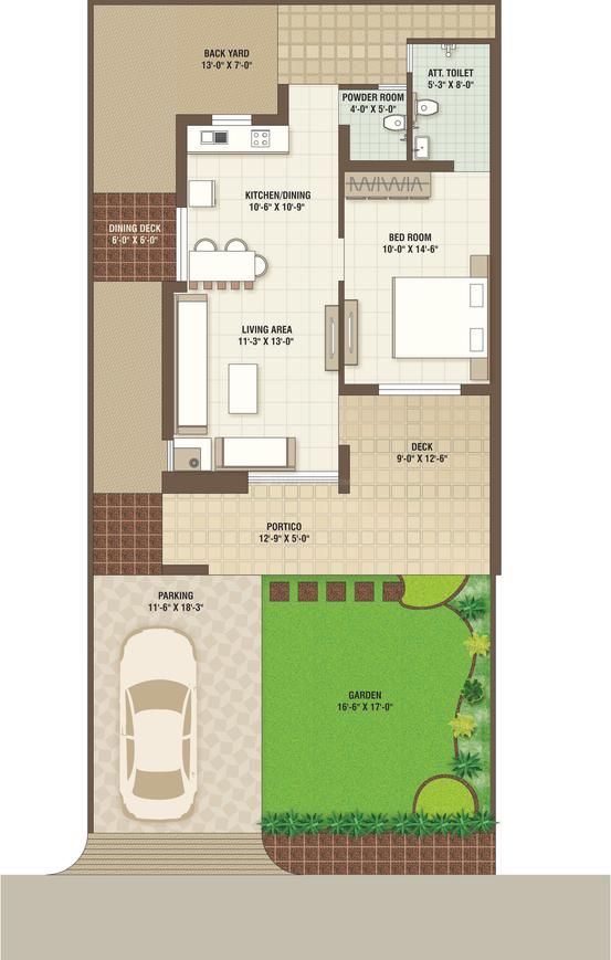 1 BHK Villa