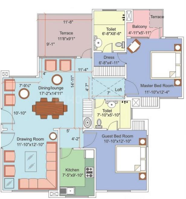 Eldeco Eden Park Estate Floor Plan Adil Nagar, Lucknow