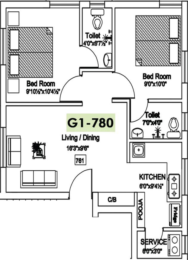 2 BHK Apartment