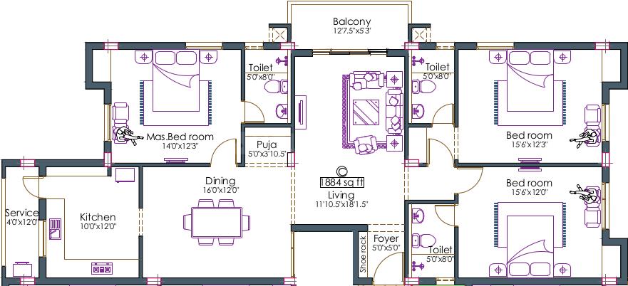 3 BHK Apartment