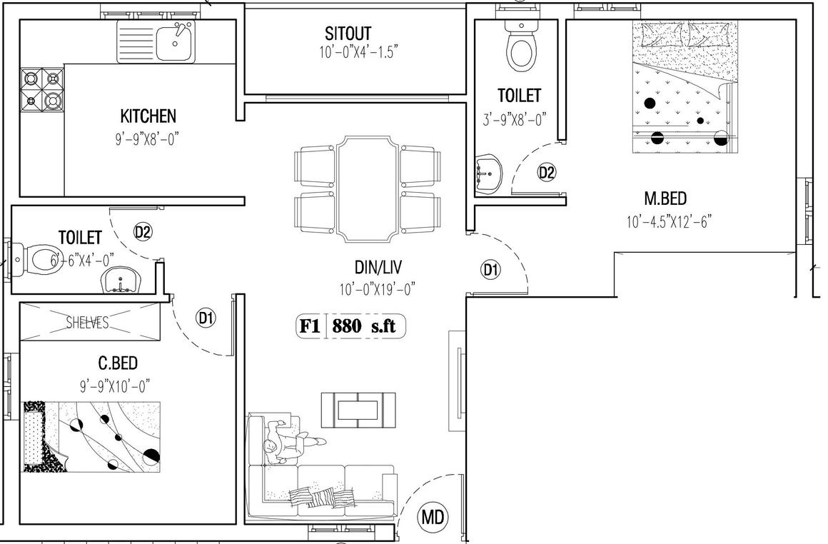 2 BHK Apartment