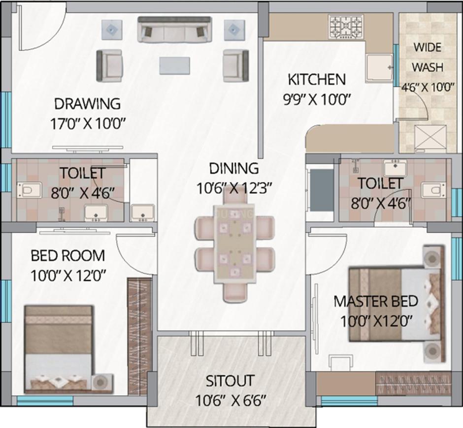 2 BHK Apartment