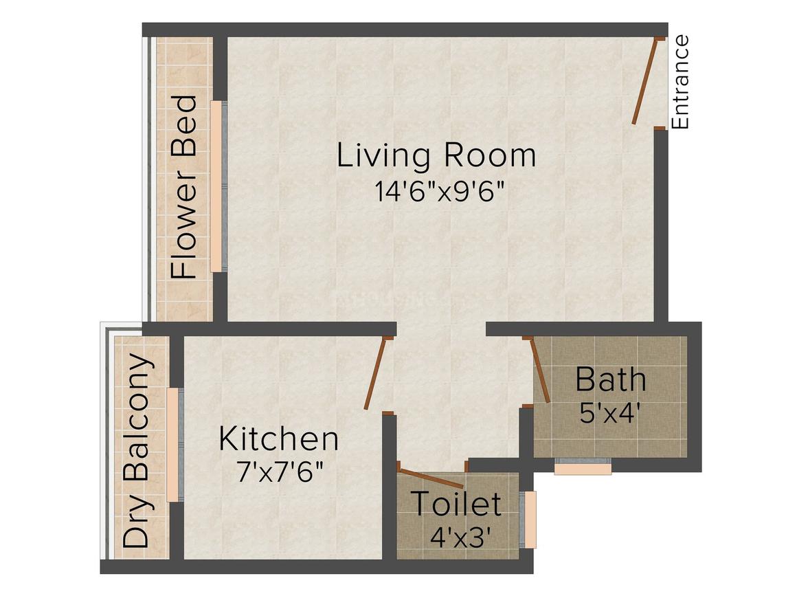 1 RK Apartment