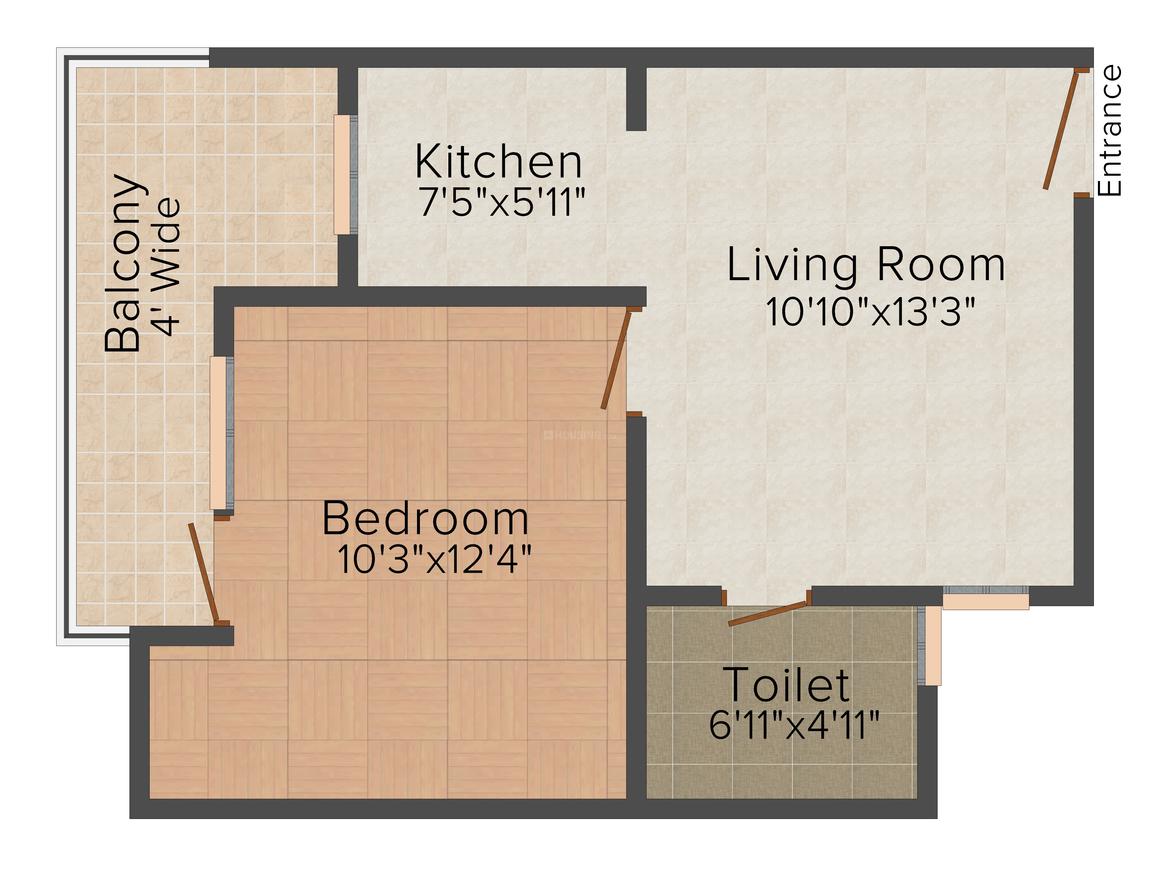 HBA Tech Zone Residency Floor Plan Tech Zone, Greater Noida