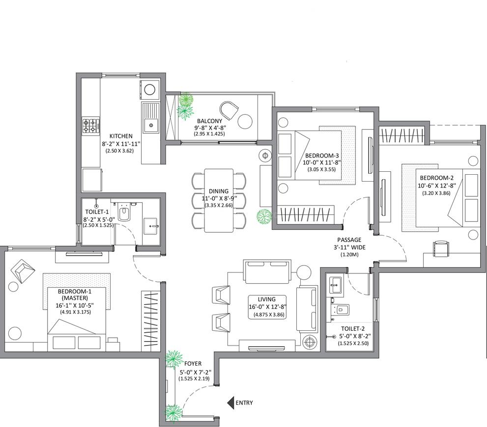 3 BHK Apartment