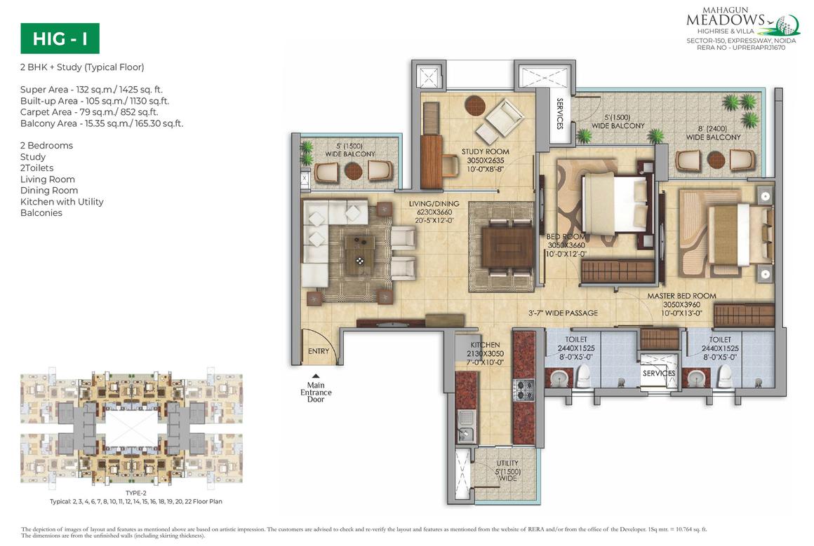 Mahagun Meadows Highrise - Image 14